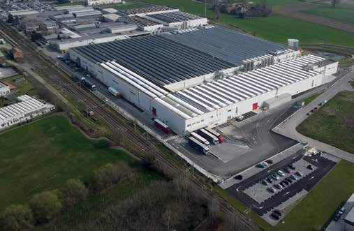 Vista aerea dello stabilimento CEM a Quistello
