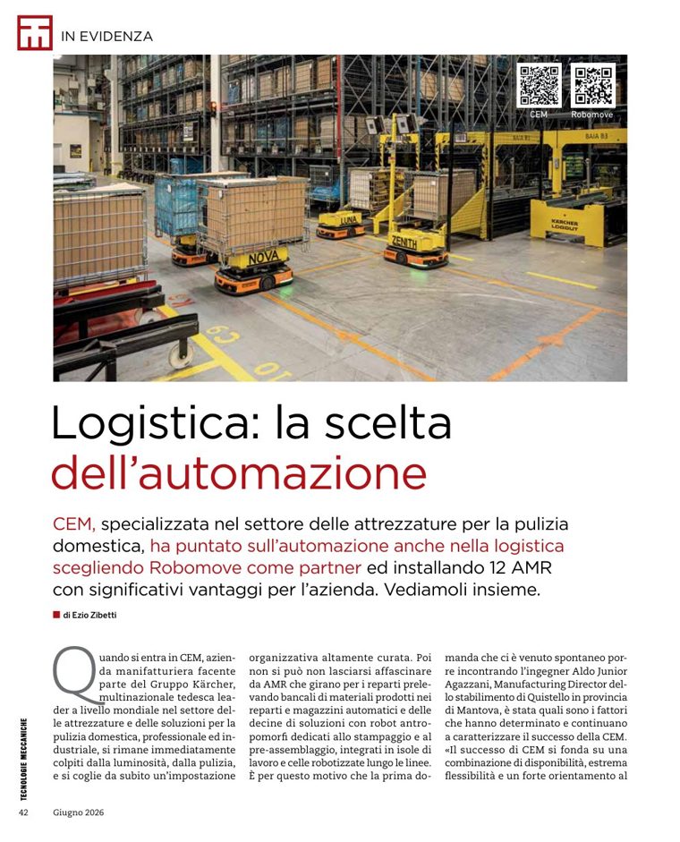 Prima pagina dell'articolo su Tecnologie Meccaniche